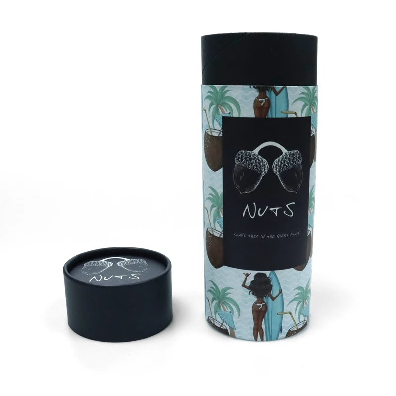 100% biodegradable packaging cardboard push up deodorant stick containers white black brown paper tube