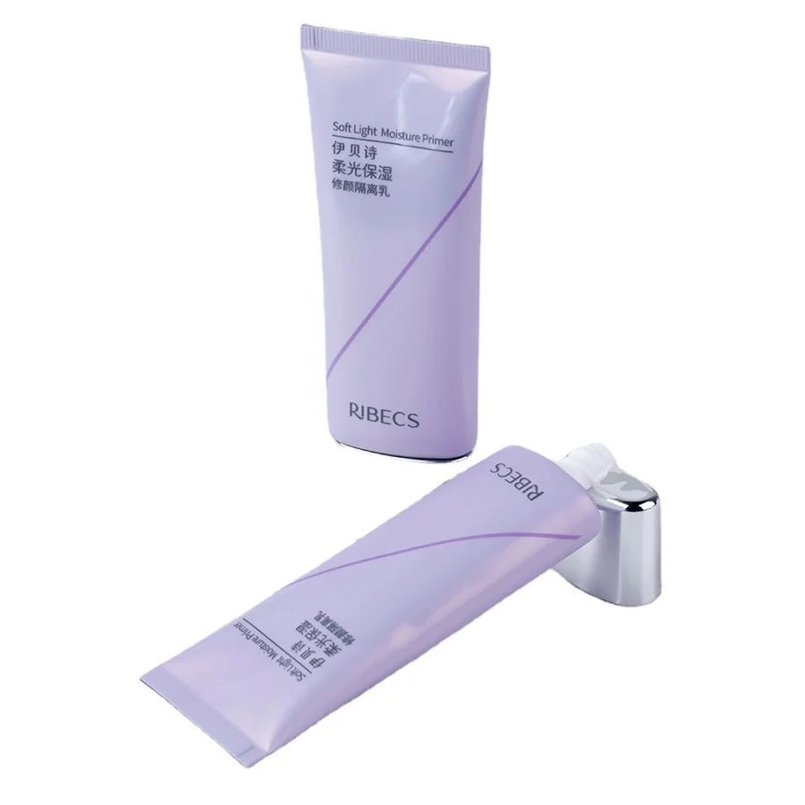 Super oval shape aluminum cosmetic tubes packaging