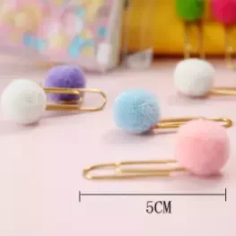 Hot Selling Product DIY Clip Diary Planner Accessory Girls Candy Decorative Paper Creative Metal Bookmark Kawaii