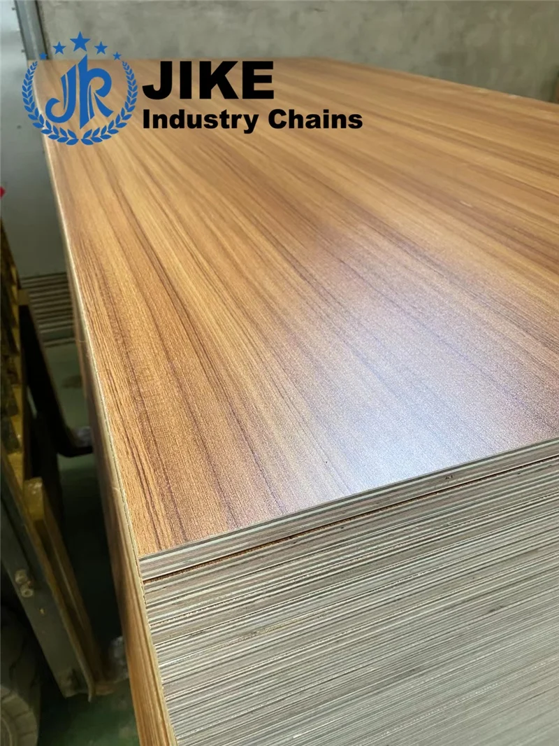 5mm one side white woodgrain laminated melamine mdf plywood backing board for furniture