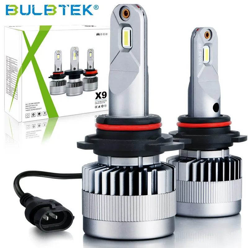 BULBTEK X9 9012 6000-6500K 9012 led headlight universal headlight car
