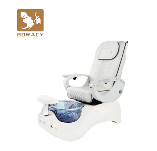 leather cover for  pedicure chairs custom with glass bowl adjustable foot bath simple pedicure chairs no plumbing