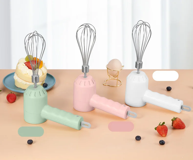 Home high quality 2 in 1 handheld electric whisk small wireless clumping foam cream whisk automatic grinder garlic mixer