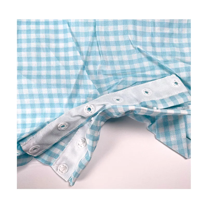 Infant Clothes Baby Unisex Designer Custom Jumpsuit Newborn Romper Wholesale 2024 Hot Sale Summer Cute Plaid Woven AD Sleeveless