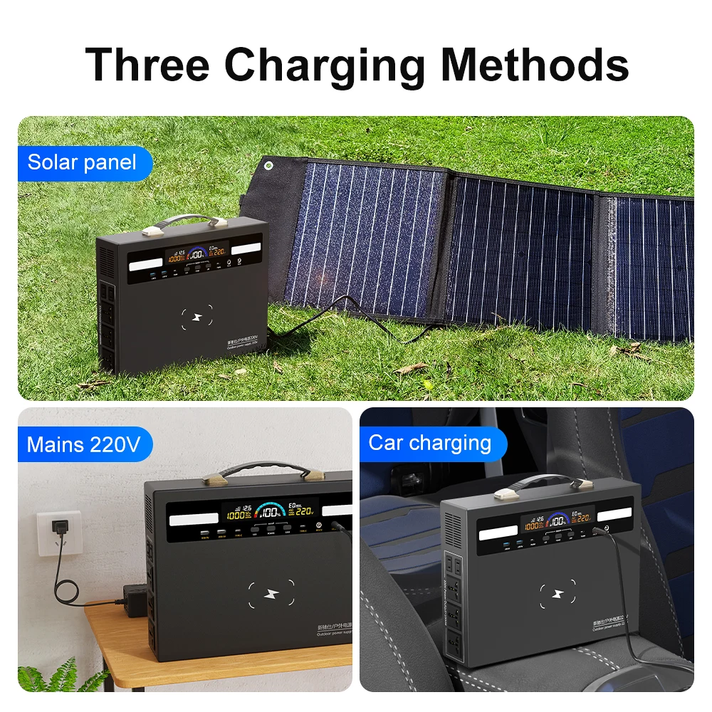 Top Quality Lazada 200W 6000mah Short Circuit Protection Small Size Smart Portable Power Station 1000W