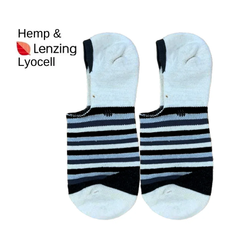 OEM Custom Logo Eco-friendly LENZING Lyocell Fiber Blend with Natural Hemp Sustainablity Socks
