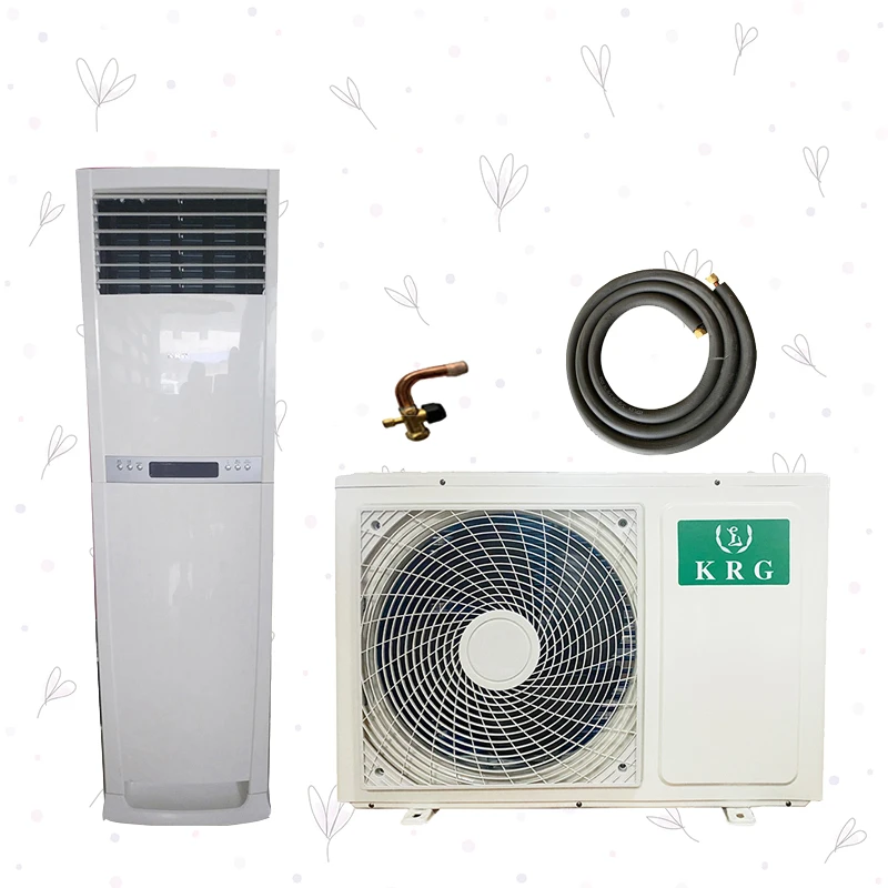 18000BTU 5000W small size cooling only floor stand standing 1.5ton ac air conditioners R32/R410a for residential/commercial use