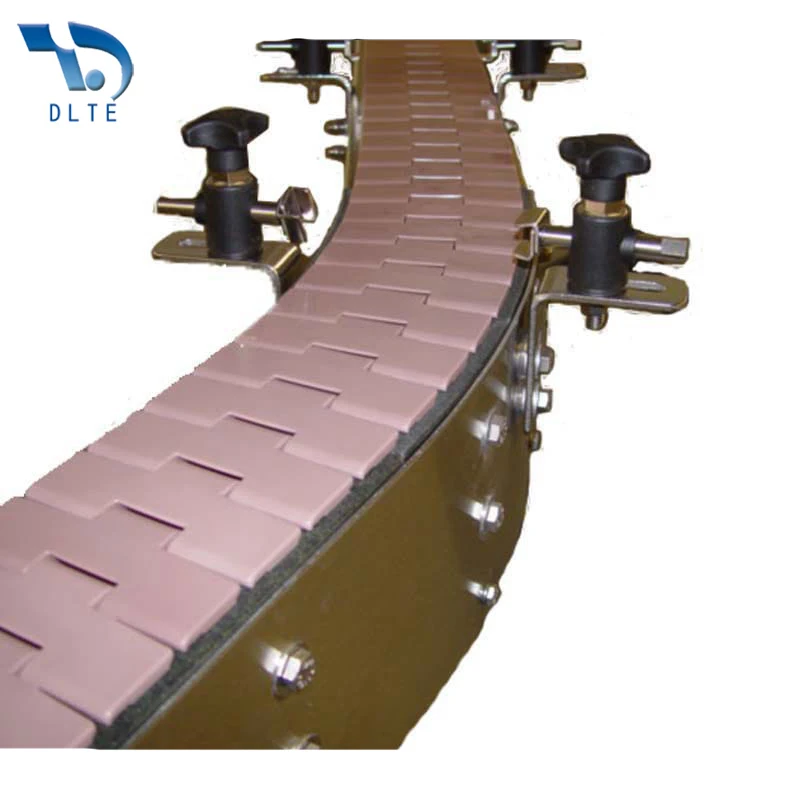 DLTE Small Plastic Chain Plate Conveyor Plastic  Modular Chain Conveyor