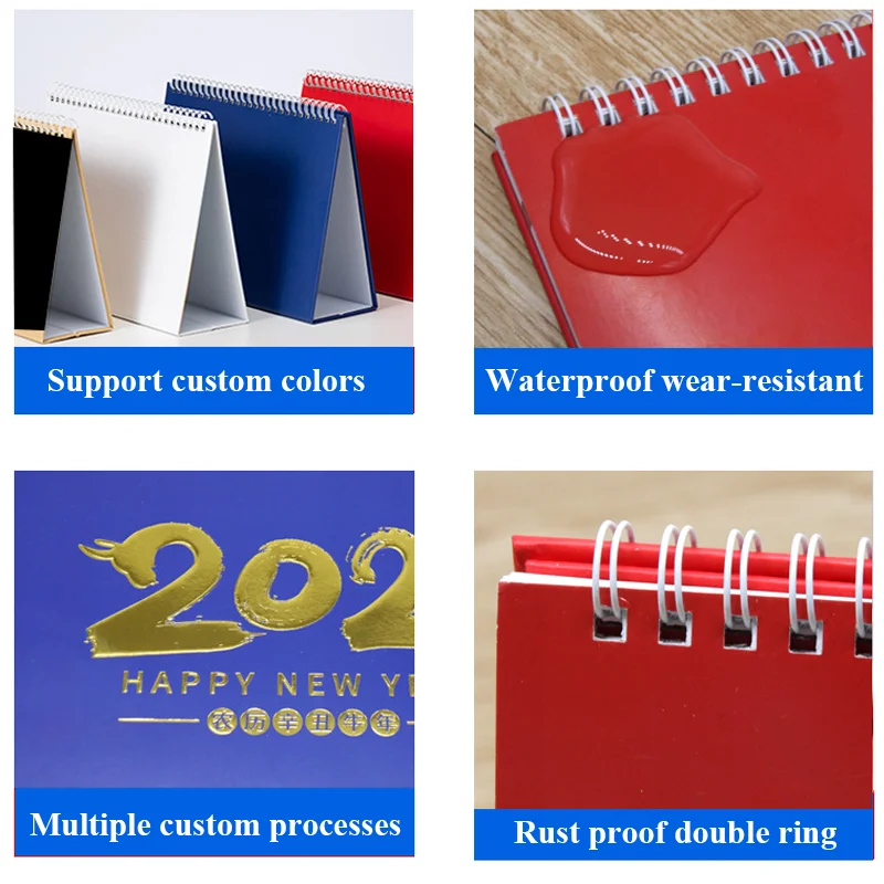Promotion Custom Photo Frame Calendar Office Gift Cheap Saddle Stitch Spiral Binding Daily Monthly Printing Wall Calendar 2025