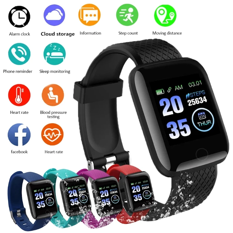 Hot Sell Smartwatch Touch Screen Ios Wrist Band Waterproof Sport Smart Watch Physiological Reminder For Women Men