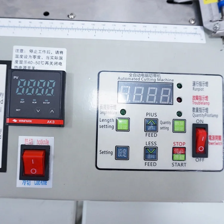 Knife machine cutting hot tape strap cutter Fabric cutter Rope cutter Ribbon cutting machine