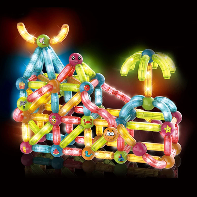 DIY 3D Kids Factory Custom Magnet Balls and Sticks Toys