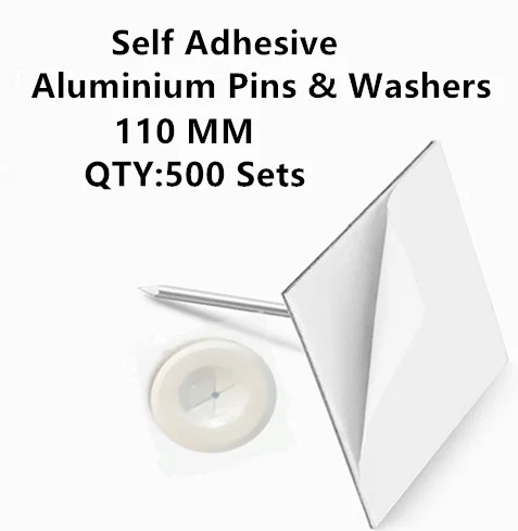 Aluminum 110 mm Self Adhesive Insulation Pins with 30 mm speed clips