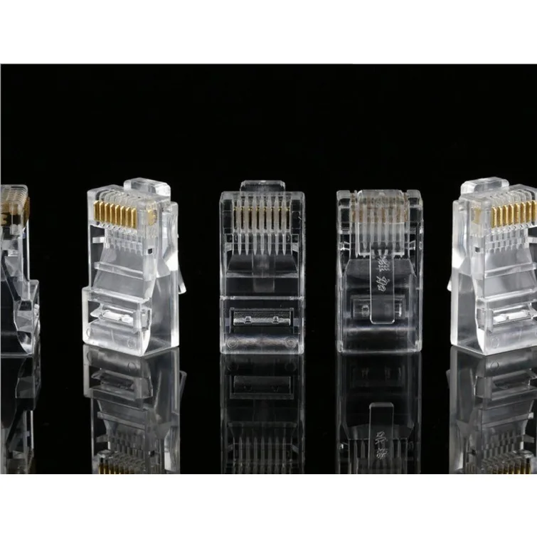  Реальный 1000 шт./пакет 8P8C Wlan Lan RJ45 разъем порта Ethernet 0 25 медный COB Интернет-кабель