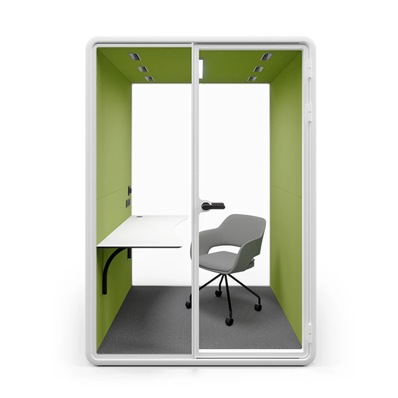 Movable Privacy Hotel Work Place Indoor Prefab Soundproof Meeting Office Pods Soundproof phone Booths