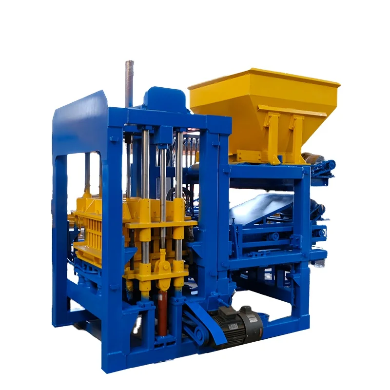 QT4-15 full Automatic hollow concrete interlock cement block machine brick making machinery