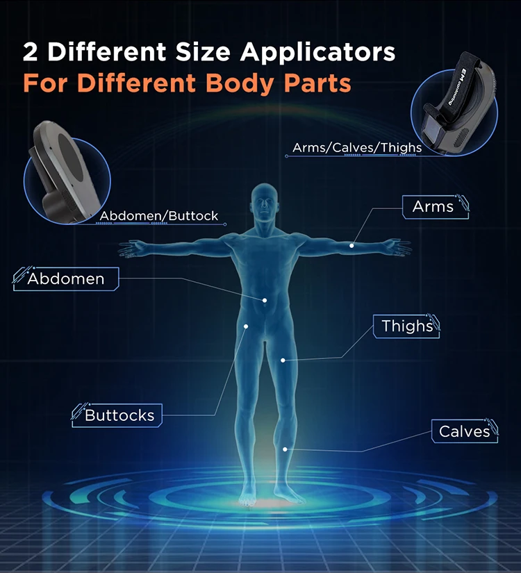 ADSS Big Powerful Four Handles EMS Muscle Stimulation Body Contouring Muscle Sculpting Machine