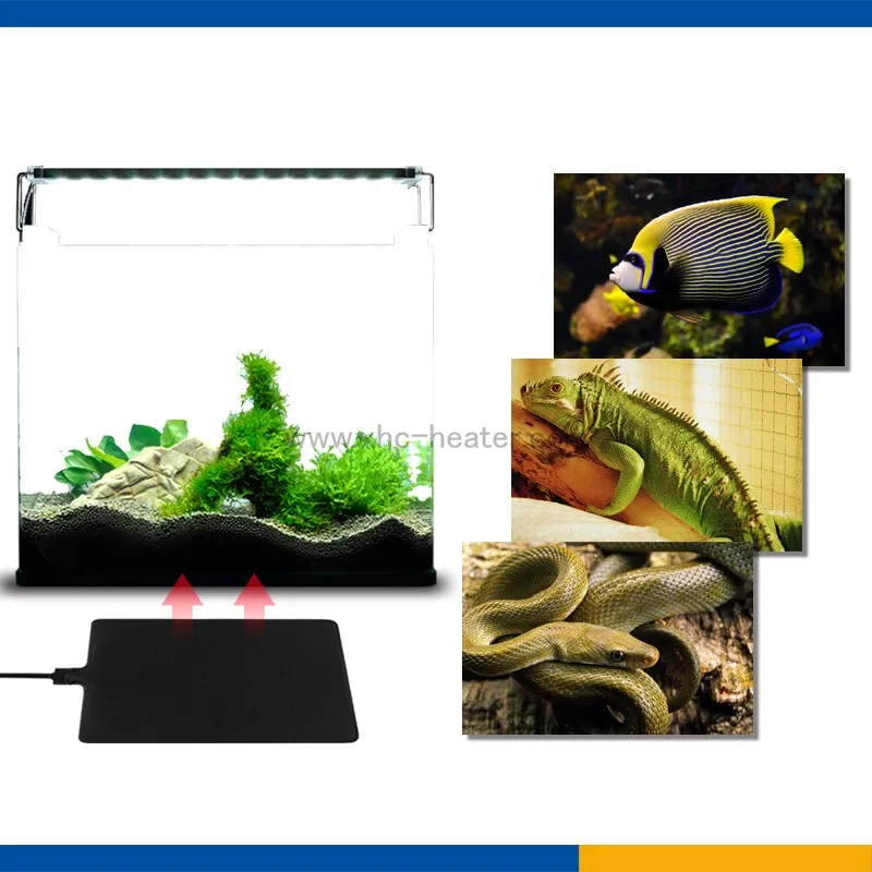 Fashion Hot Selling Thermostat Heat Mat Heater Terrarium Large Reptile Heating Pad Tank Warmer For Fish