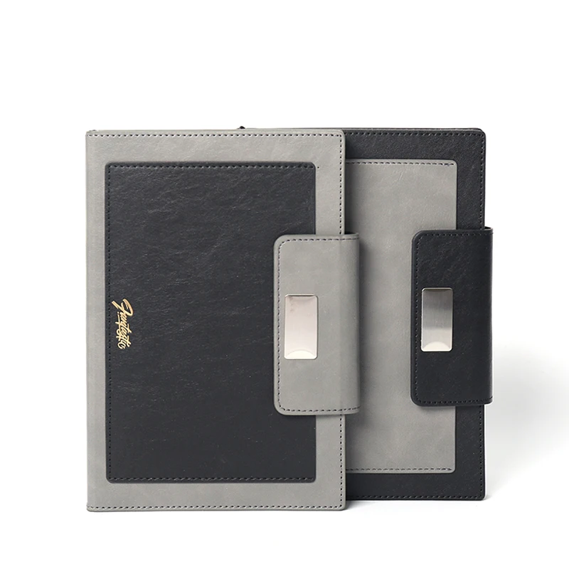 2024 hot sale A5  customized logo pu leather journal business notebook  with custom logo for gift  school use