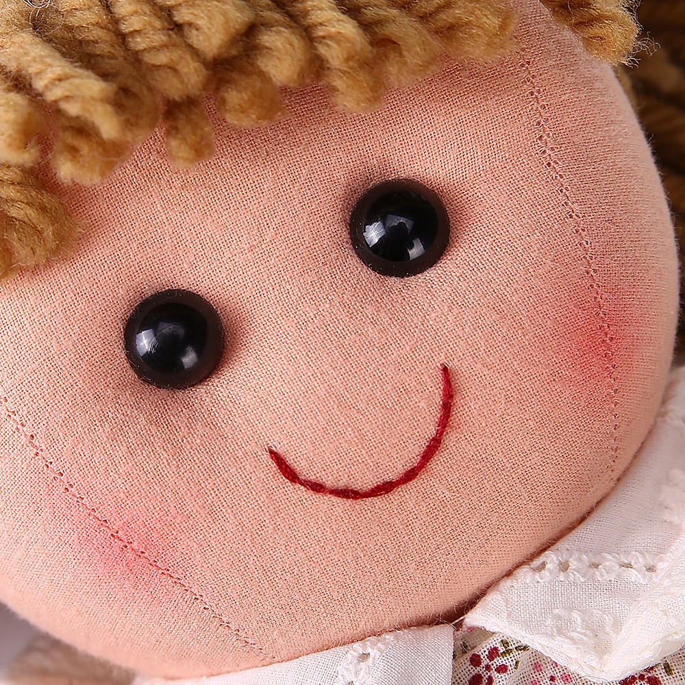 Оптовая продажа, мягкая плюшевая тряпичная кукла, чистая с розовым платьем, дешевая индивидуальная тряпичная кукла принцессы для детей