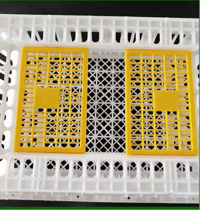 Multifunctional Portable Double Door Design Poultry Farm Transport Cage Plastic Live Chickens Carrying Cage Crate For Sale