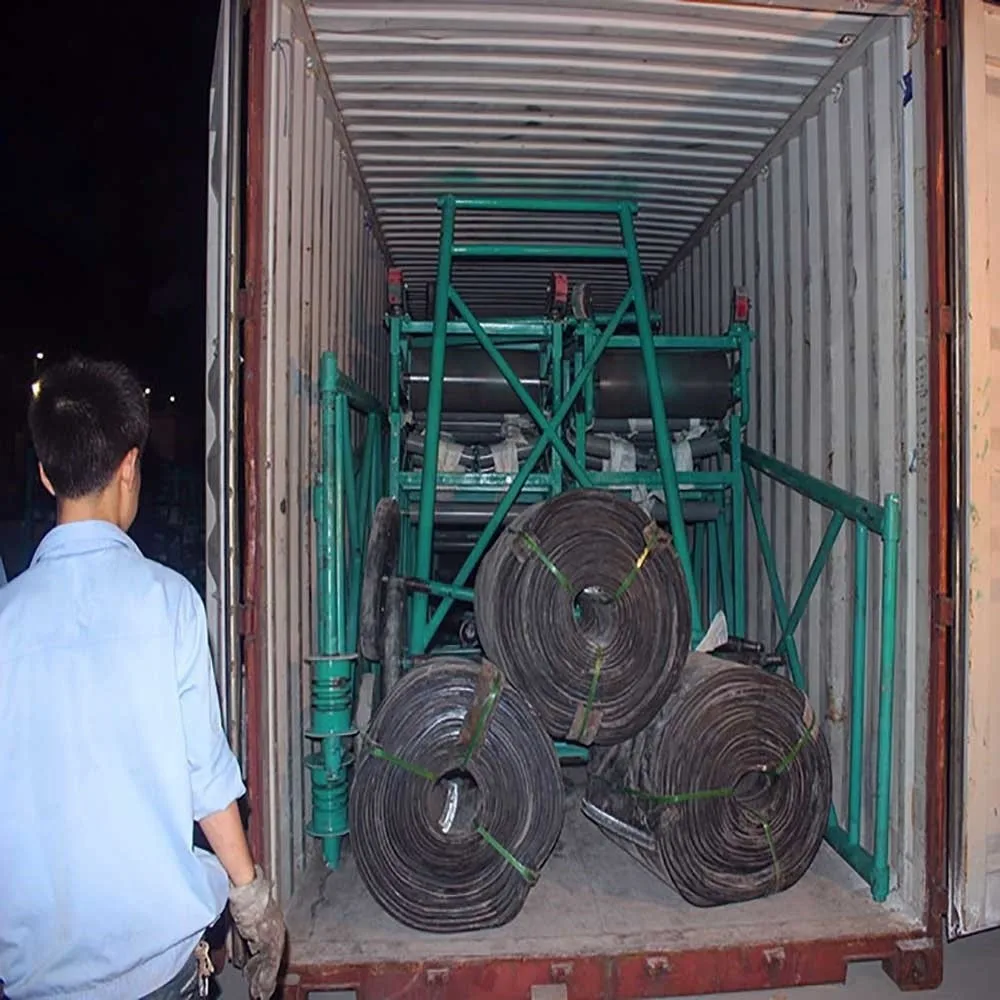 Flexible mining equipment mobile portable belt conveyor for sand gravel