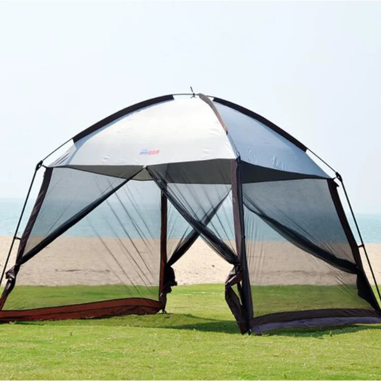 3.6M Reinforced Screen House Room Mesh Net Wall Canopy Tent Camping Tent Screen Shelter Gazebos for Patios Outdoor Camping
