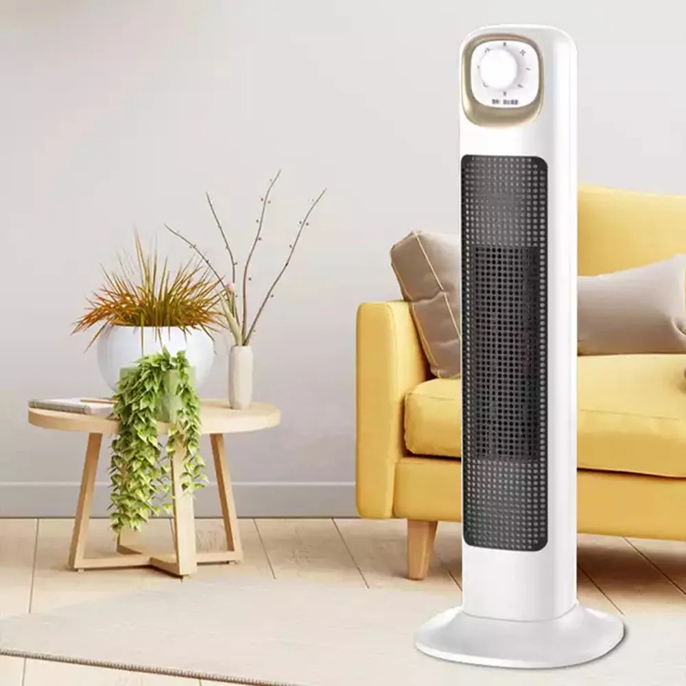 household vertical shaking head heater bedroom fast heat remote control hot air blower office power saving