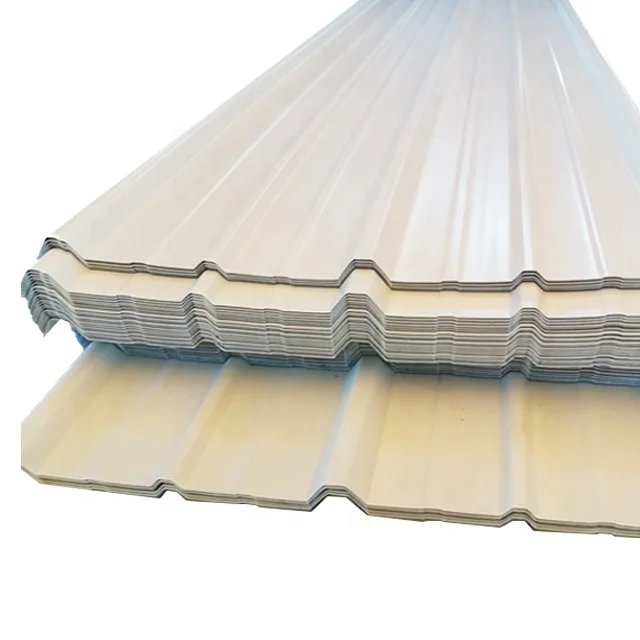 Building materials apvc new style Roundwave pvc plastic roof tile