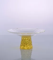 High Grade Handcrafted Crystal Glass Fruit Bowl crystal plate for home decoration