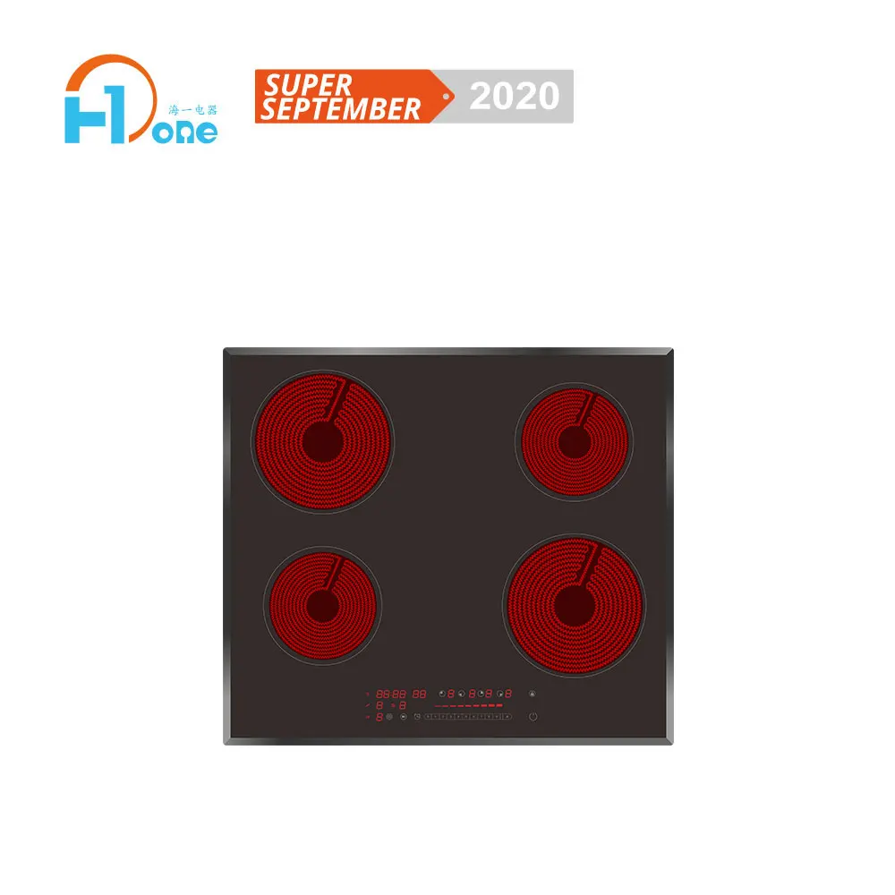 Горячая распродажа высокое качество 4 конфорки электрическая керамическая плита встроенная инфракрасная