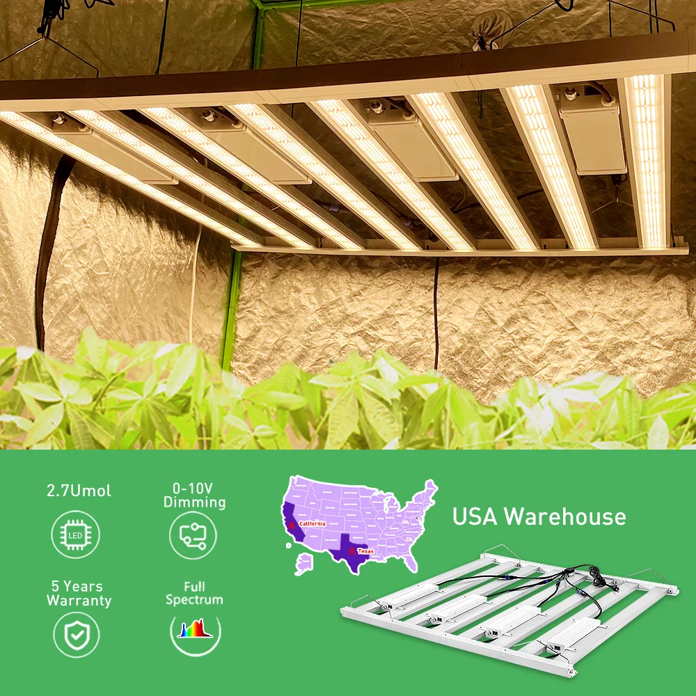 for indoor plant 240w 480 watt led grow light 720w 2/4/6 bars full spectrum dimmable samsung led grow light hydroponic