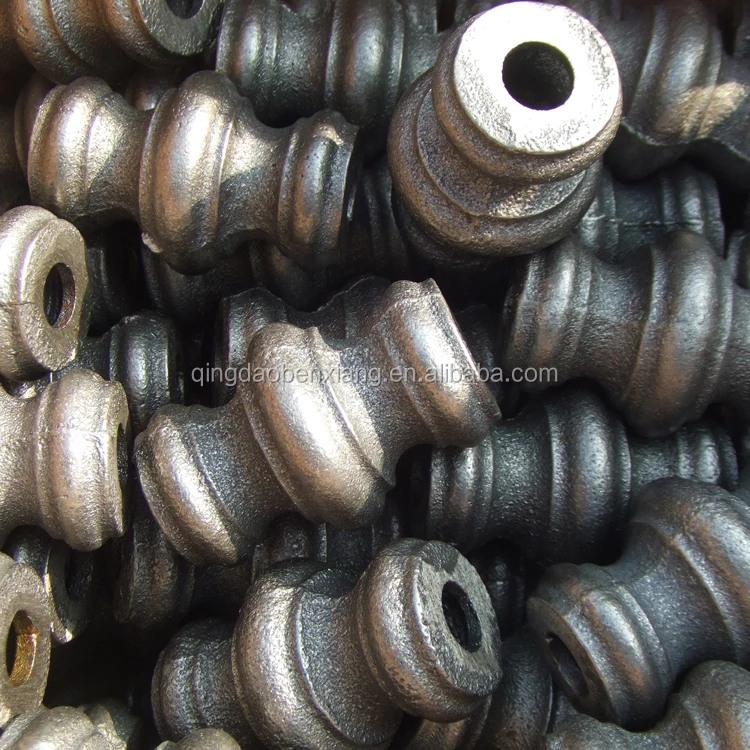 Wrought Iron Stair Railing Shoes Design Custom Fabrication Services with Elegant Iron Collar