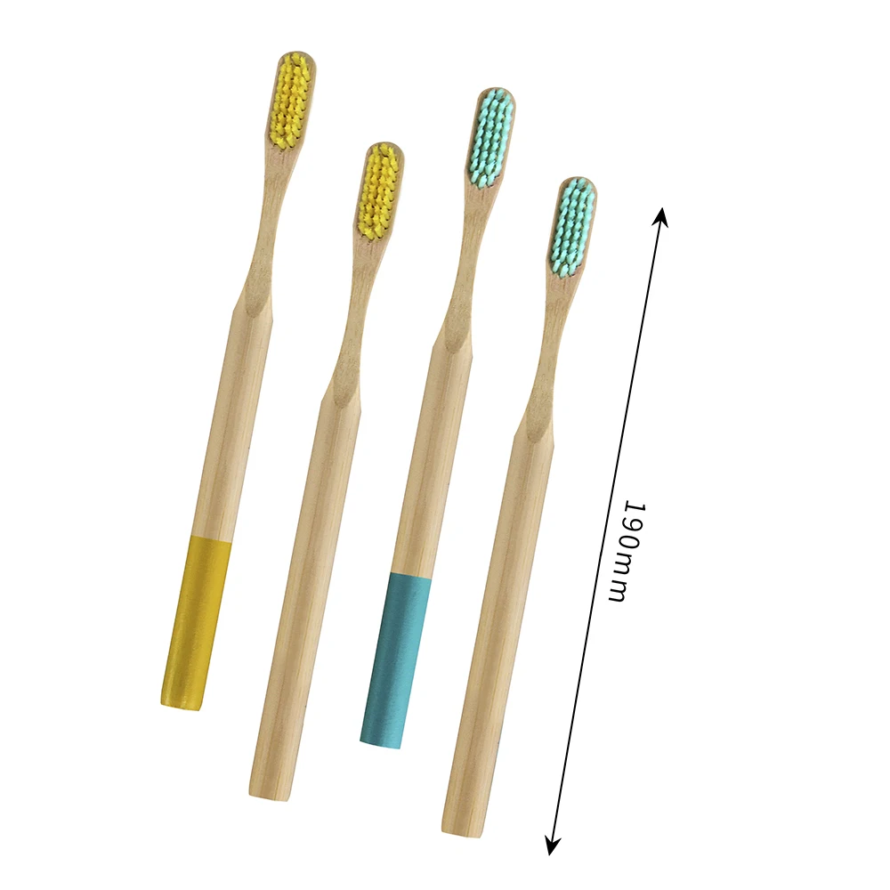 Eco Friendly Wholesale Charcoal Bamboo Toothbrush With Custom Logo And Packing
