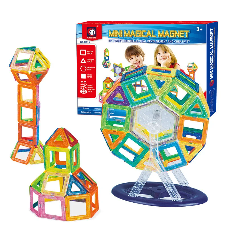 2019 Sembo Новые Образовательные большие пластиковые магнитные блоки игрушки для детей