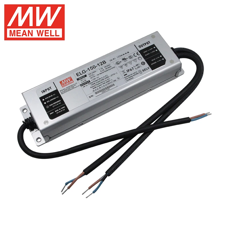 Mean Well ELG-150-12B Led Driver Dimmable 12Vdc 10A Led Driver Transformer Led Driver 150W Mean Well