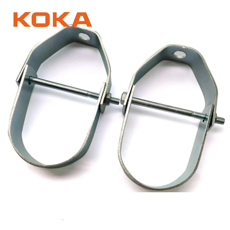 Factory Supply Galvanized Steel Conduit Pipe Clamp Electrical Zinc Heavy Duty Clevis Hanger