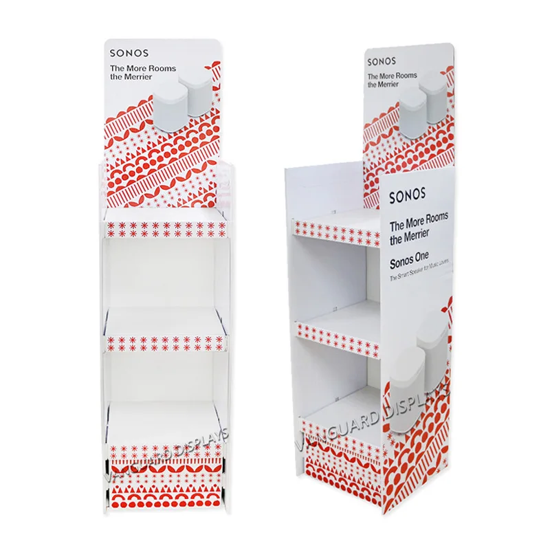 wholesale supermarket floor custom nail polish cosmetic cardboard stand display racks