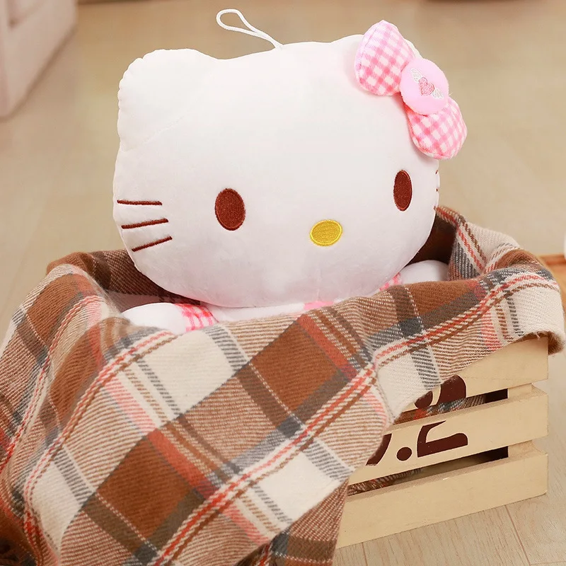 Big Size Sanrioed Plush Hello Kt Plush Room Decor Plushies Kawaii Dolls Hello Kt Stuffed Animal Toy Rag doll Home Xmas Gift