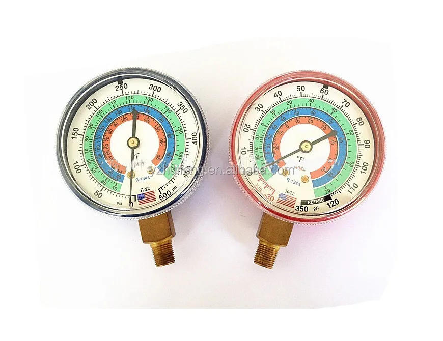 HF Холодильный кондиционер Acc 2,5 стальной корпус 0-500psi хладагент фреон манометр коллектора