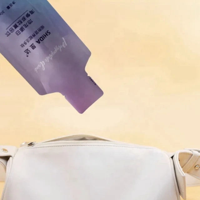 30ml Custom Print Bottle shape Moisture Proof Aluminium Foil Honey Juice Packing Sachets mylar Beverage Packaging bag