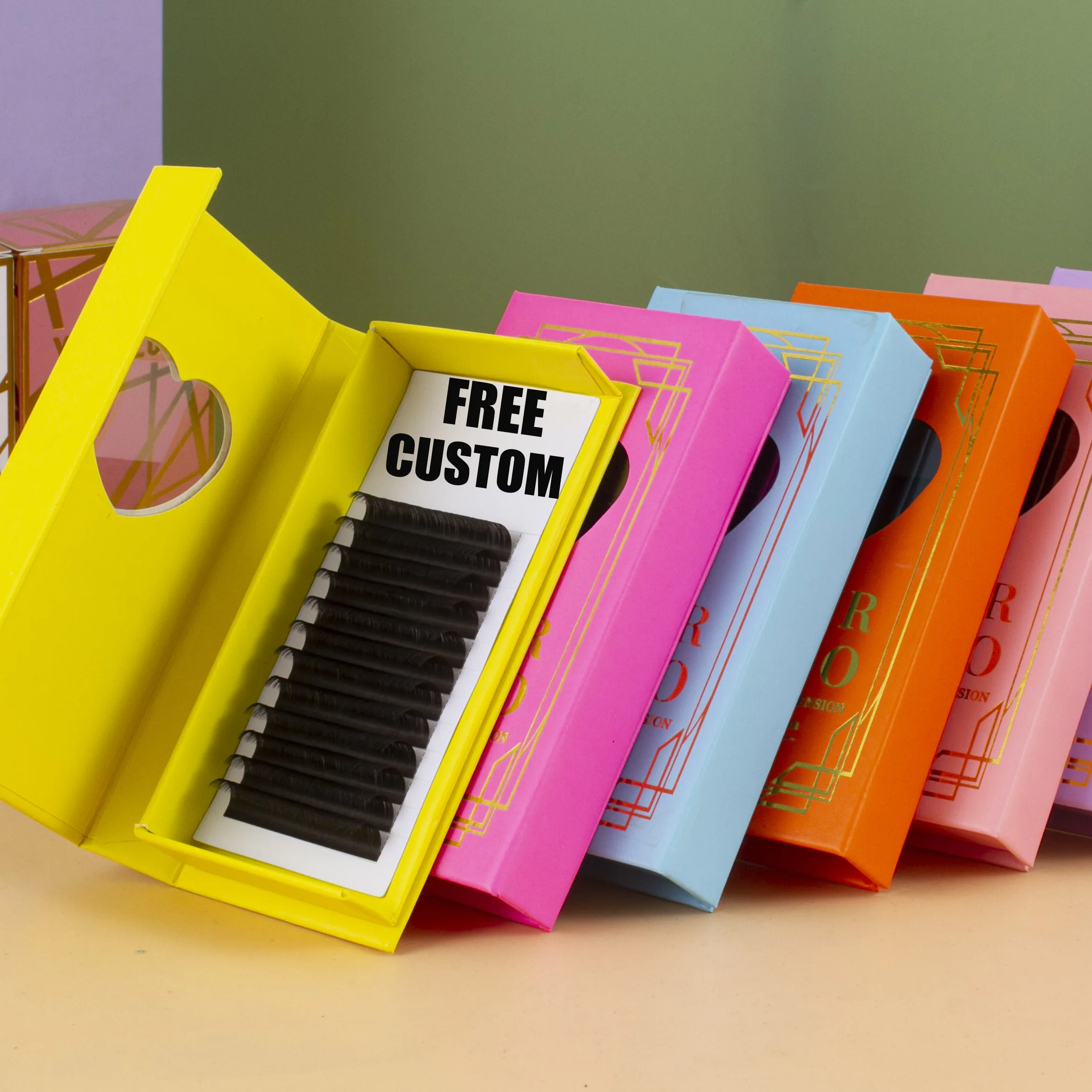 cashmere eyelash supplies classic lash extensions trays volume classic mink korean pbt fiber lash trays