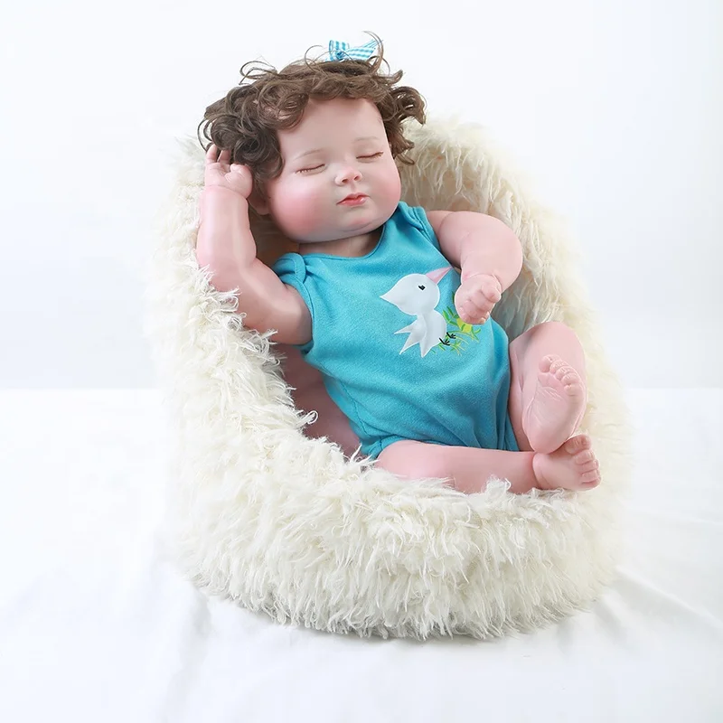 Toy 45Cm Doll Reborn Baby Doll Handmade Adorable Toddler Bonecas Bebe Doll Girl Girl Reborn Kits Clearance