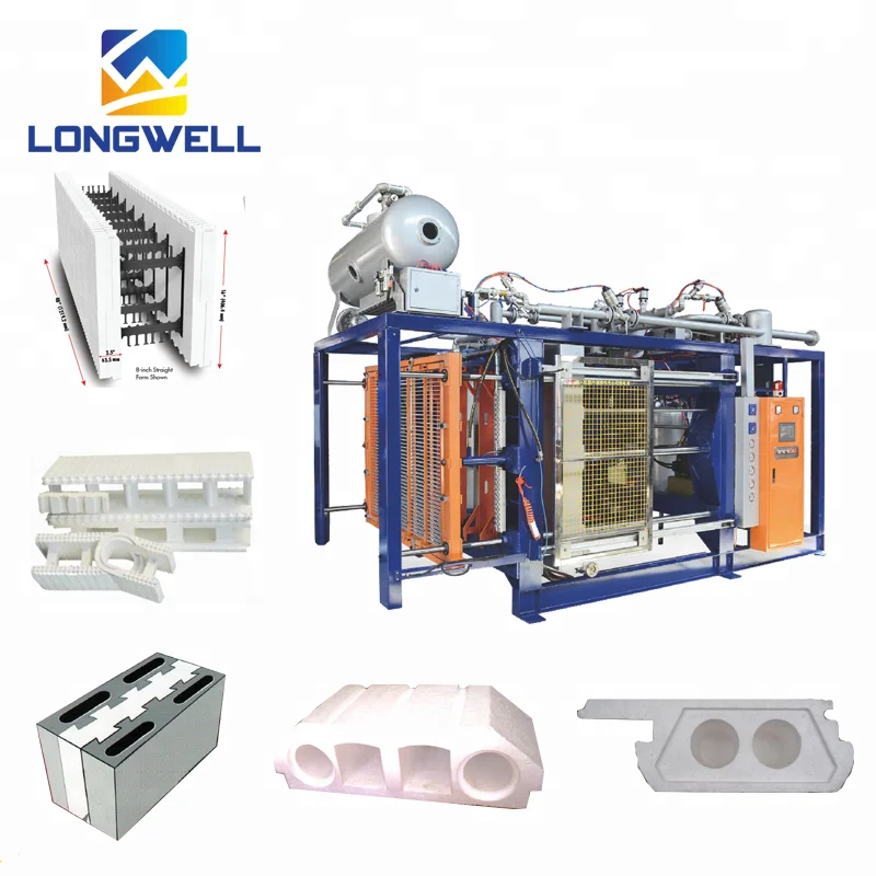 Longwell Full Automatic Styrofoam Mould Making Machine EPS Polystyrene Hordi Bock Machine