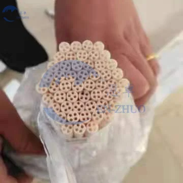 EZ-Zirconium oxide heat resistant high purity corundum ceramic tube 2mm 3mm used for alumina insulating furnace tube
