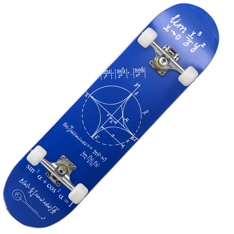 Four wheel skateboarding beginner maple board road professional complete skateboard en plastiqu
