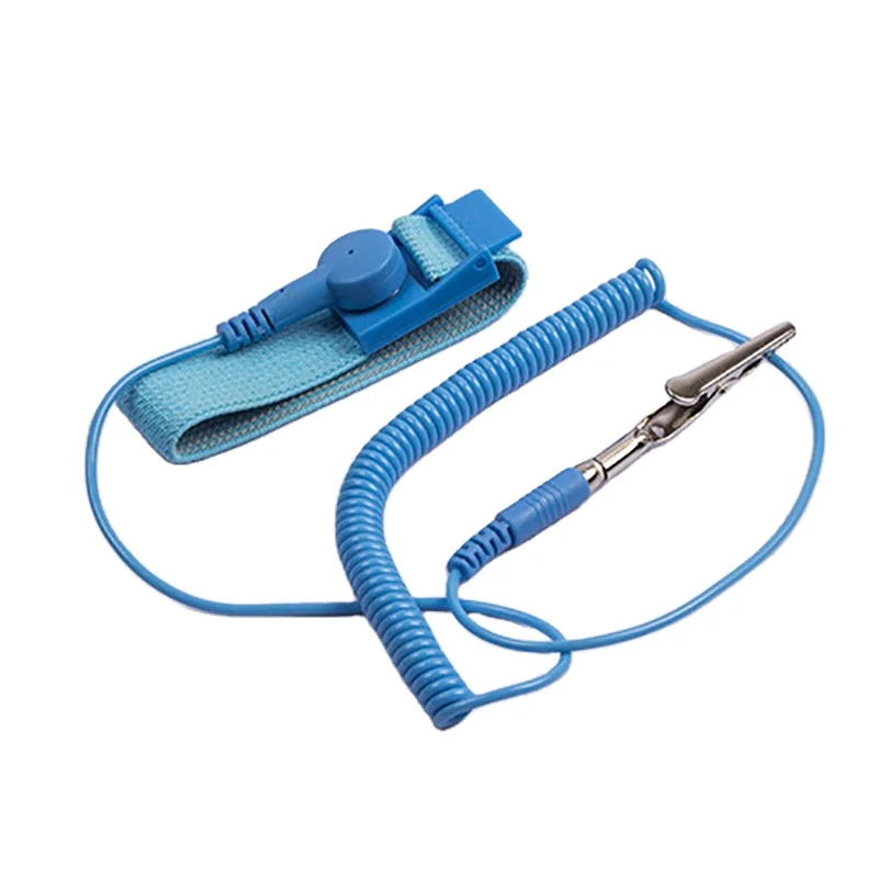 Wholesale Anti-static Esd Wrap Strap Esd Economy Antistatic Blue Pu Bracelet  Elastic Wrist Strap