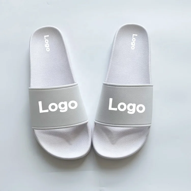 Popular Tread Sublimation Blank Slides  Slippers Men Designer Solid Color Slippers Custom Printed Logo Slippers for Male