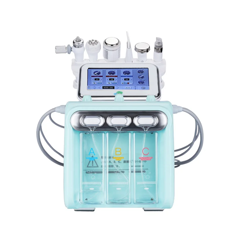 Supply 6 In 1 H2O2 Water Oxygen Jet Peel Hydra skin Cleaning Hydra Dermabrasion facial Machine Microdermabrasion Aqua Peeling