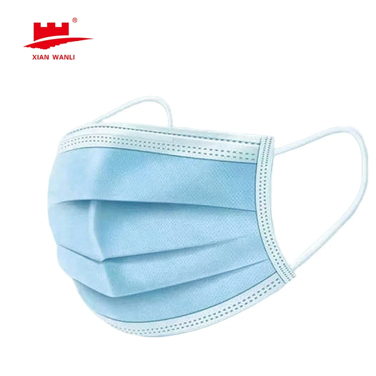 Face Dust Mask Earloop Medical Surgical Mask Hot Sale 3 Ply Disposable For Daily Ce Adult100% Cotton(ae) Gb/t 32610